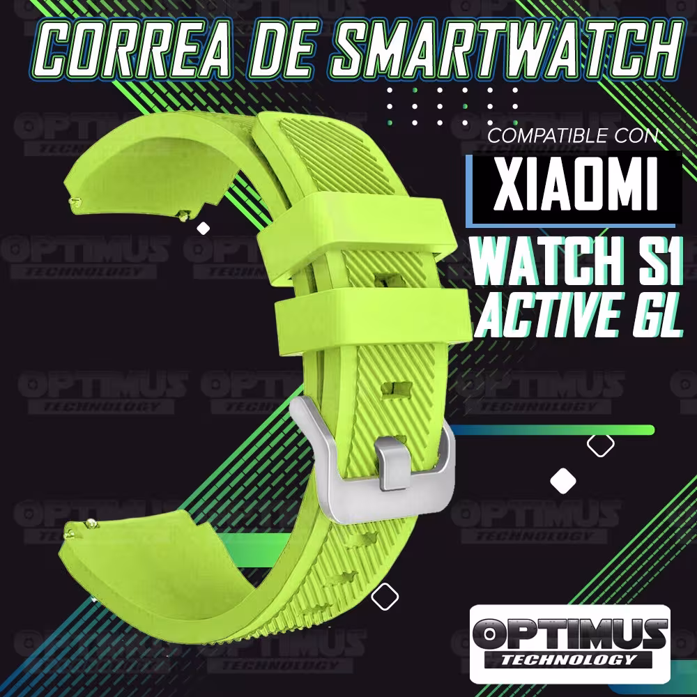 Vidrio Templado Nanoglass Y Pulso Correa Smartwatch Reloj Inteligente Xiaomi Watch S1 Active GL
