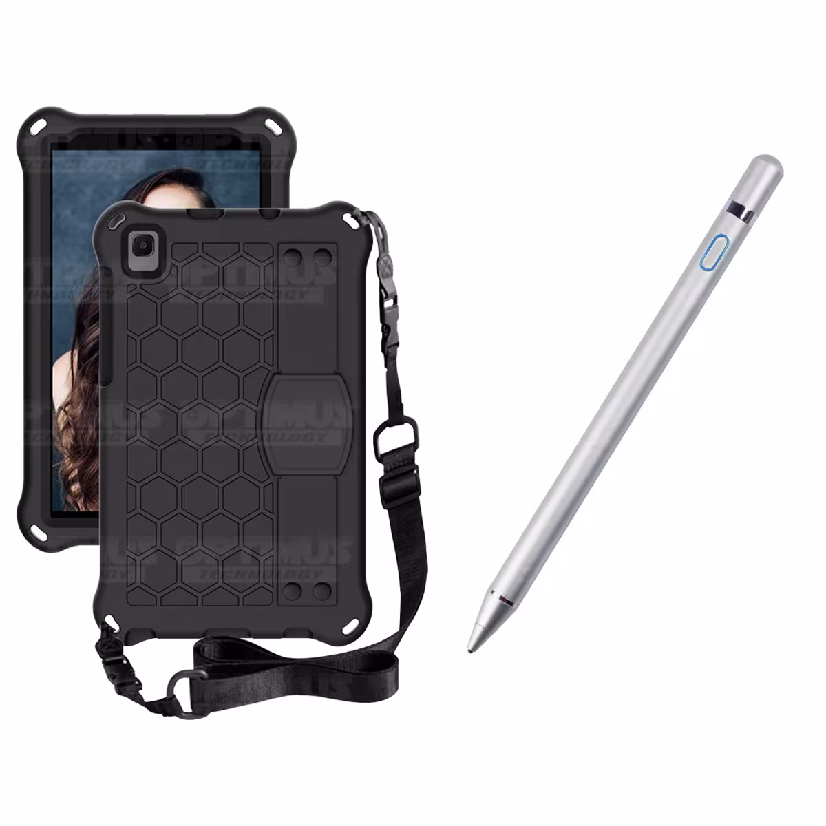 Kit Estuche Protector con Correa Y Lápiz Óptico Digital Stylus Pen para Tablet Samsung Galaxy Tab A7 Lite 8.7 2021 T220 - T225