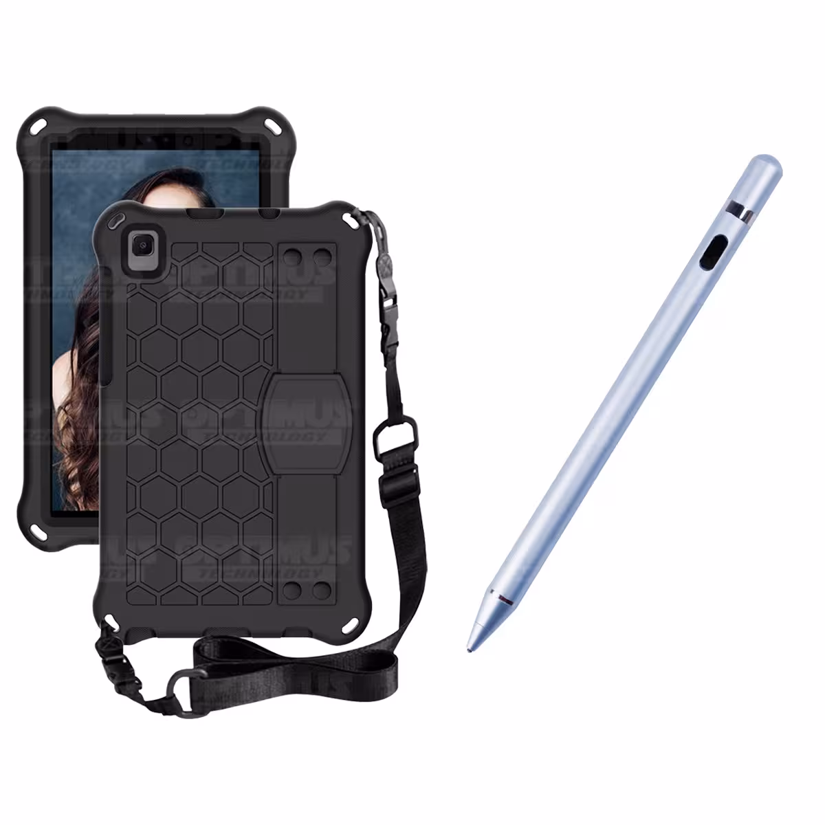 Kit Estuche Protector con Correa Y Lápiz Óptico Digital Stylus Pen para Tablet Samsung Galaxy Tab A7 Lite 8.7 2021 T220 - T225