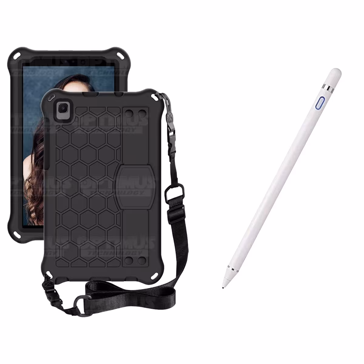 Kit Estuche Protector con Correa Y Lápiz Óptico Digital Stylus Pen para Tablet Samsung Galaxy Tab A7 Lite 8.7 2021 T220 - T225