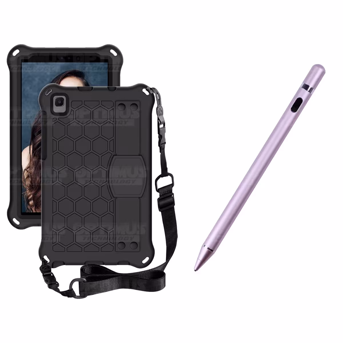 Kit Estuche Protector con Correa Y Lápiz Óptico Digital Stylus Pen para Tablet Samsung Galaxy Tab A7 Lite 8.7 2021 T220 - T225