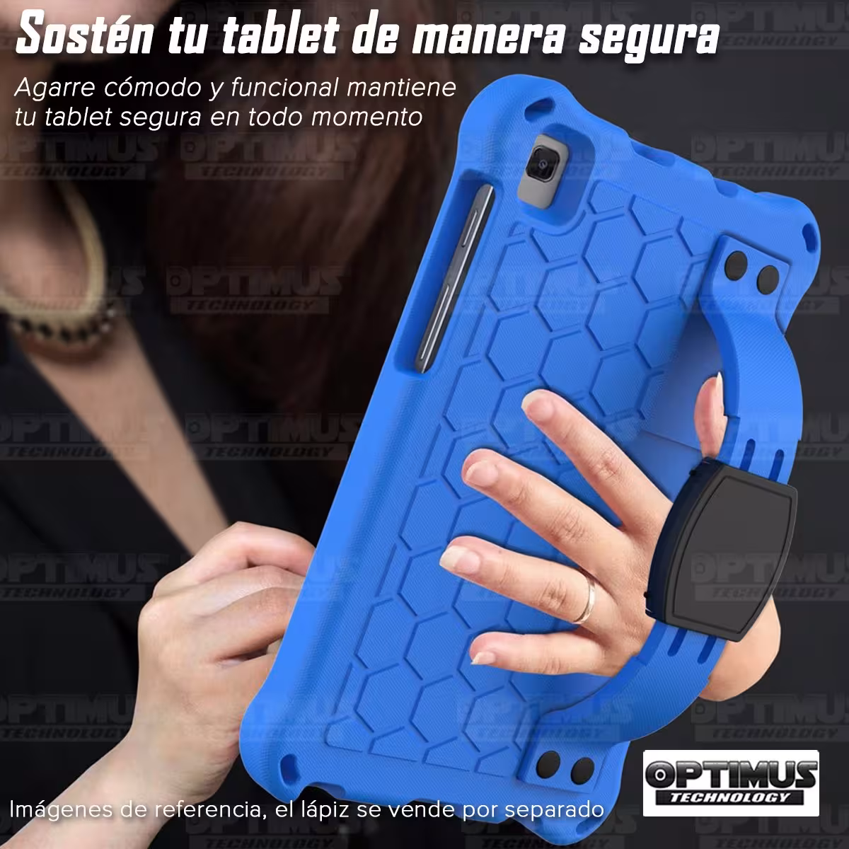 Kit Estuche Protector Correa + Vidrio Templado + Lápiz Digital para Tablet Samsung Galaxy Tab A7 Lite 8.7 2021 T220 - T225