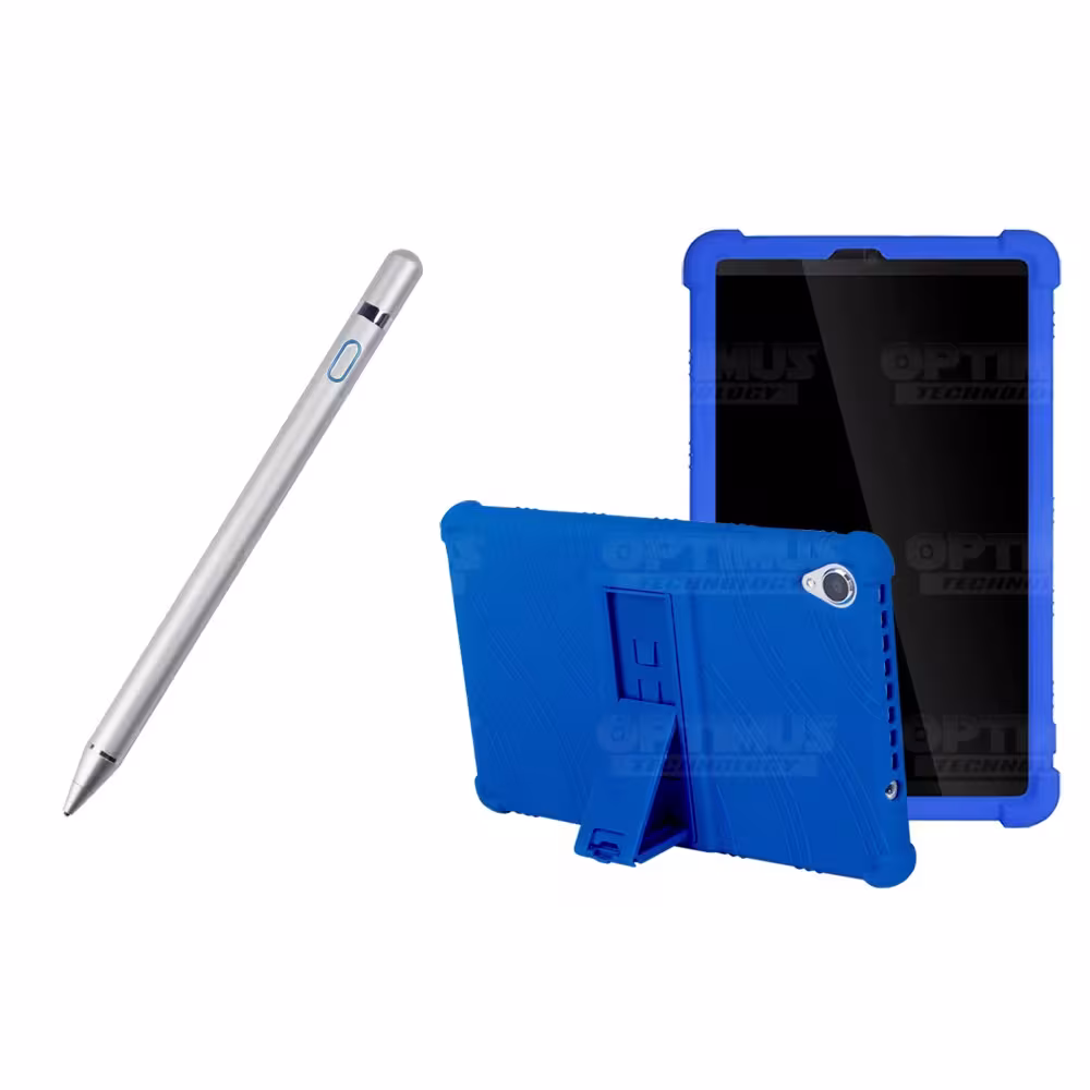 Kit Estuche Protector de goma antigolpes Y Lápiz Óptico Digital Stylus Pen para Tablet Lenovo Tab M8 8505x / x8505f