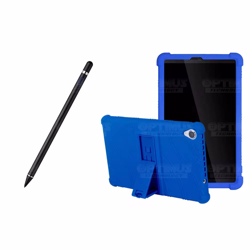 Kit Estuche Protector de goma antigolpes Y Lápiz Óptico Digital Stylus Pen para Tablet Lenovo Tab M8 8505x / x8505f