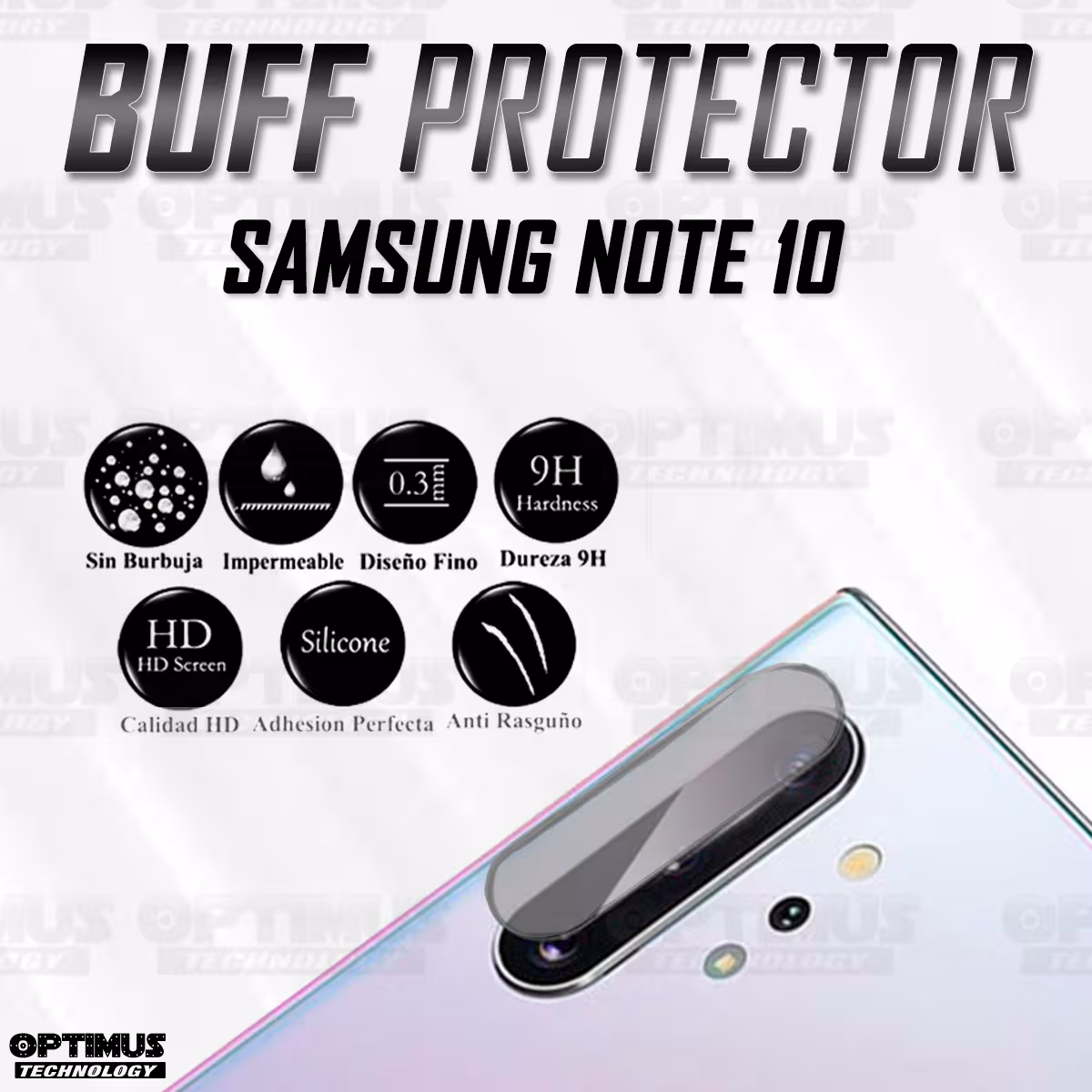 Película Screen Protector NanoGlass Compatible Con Samsung Note 10