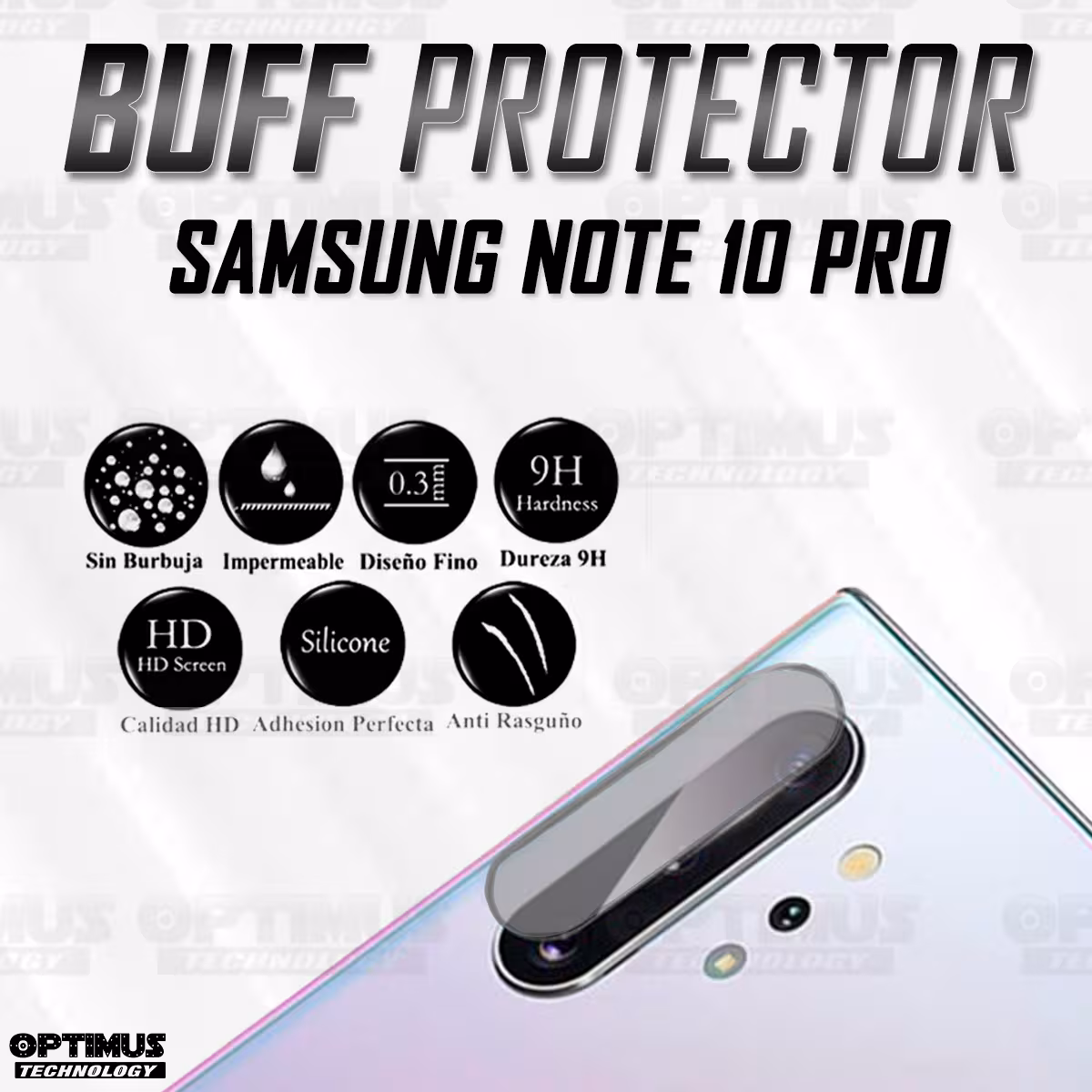 Película Screen Protector NanoGlass Compatible Con Samsung Note 10 PRO