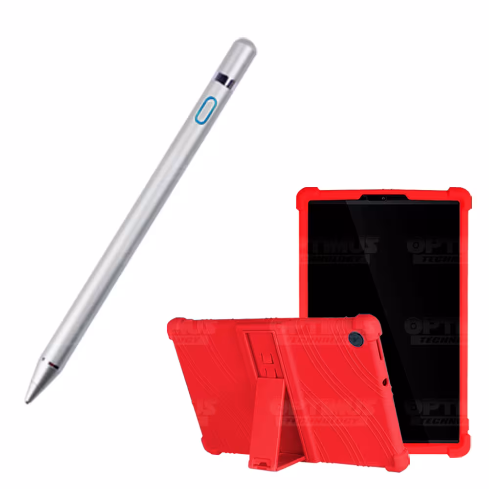 Combo Estuche Protector de goma antigolpes Y Lápiz Óptico Digital Stylus Pen para Tablet Lenovo Tab M10 HD TB-X306