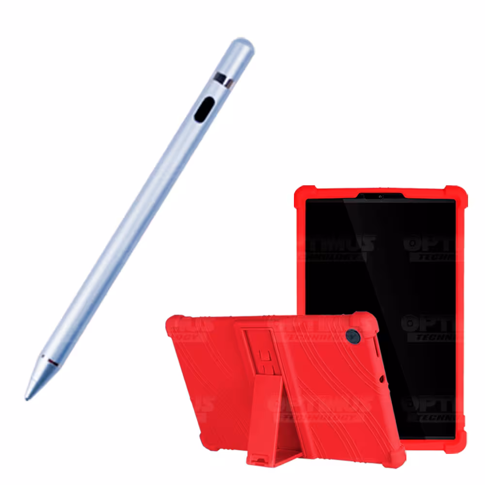 Combo Estuche Protector de goma antigolpes Y Lápiz Óptico Digital Stylus Pen para Tablet Lenovo Tab M10 HD TB-X306