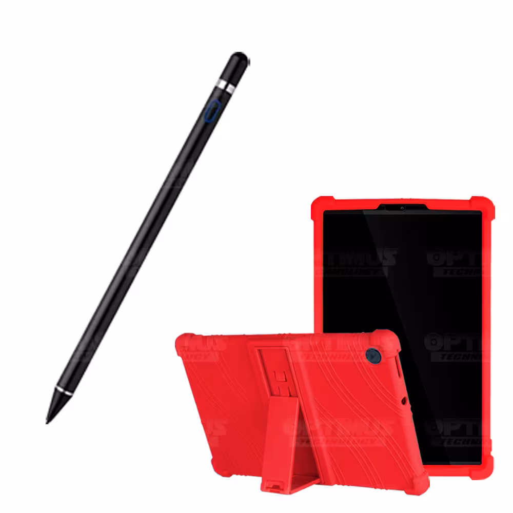 Combo Estuche Protector de goma antigolpes Y Lápiz Óptico Digital Stylus Pen para Tablet Lenovo Tab M10 HD TB-X306