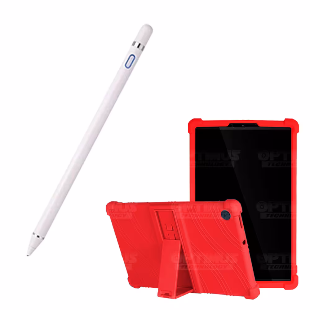 Combo Estuche Protector de goma antigolpes Y Lápiz Óptico Digital Stylus Pen para Tablet Lenovo Tab M10 HD TB-X306