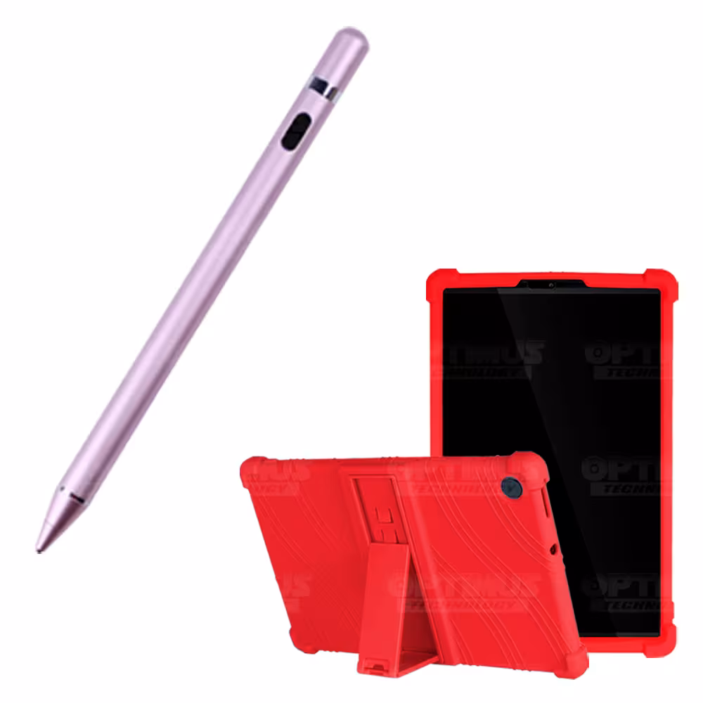 Combo Estuche Protector de goma antigolpes Y Lápiz Óptico Digital Stylus Pen para Tablet Lenovo Tab M10 HD TB-X306
