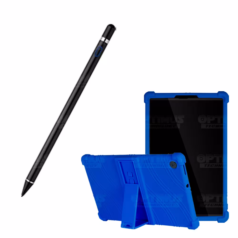 Combo Estuche Protector de goma antigolpes Y Lápiz Óptico Digital Stylus Pen para Tablet Lenovo Tab M10 HD TB-X306