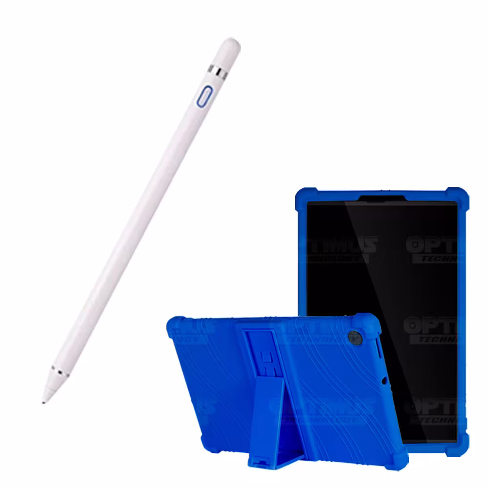 Combo Estuche Protector de goma antigolpes Y Lápiz Óptico Digital Stylus Pen para Tablet Lenovo Tab M10 HD TB-X306