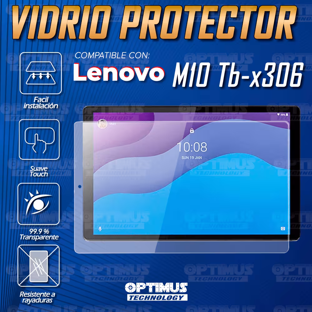 Combo Estuche Case Protector en Felpa+ Vidrio Cristal Templado + Lápiz Digital Para Tablet Lenovo Tab M10 HD TB-X306