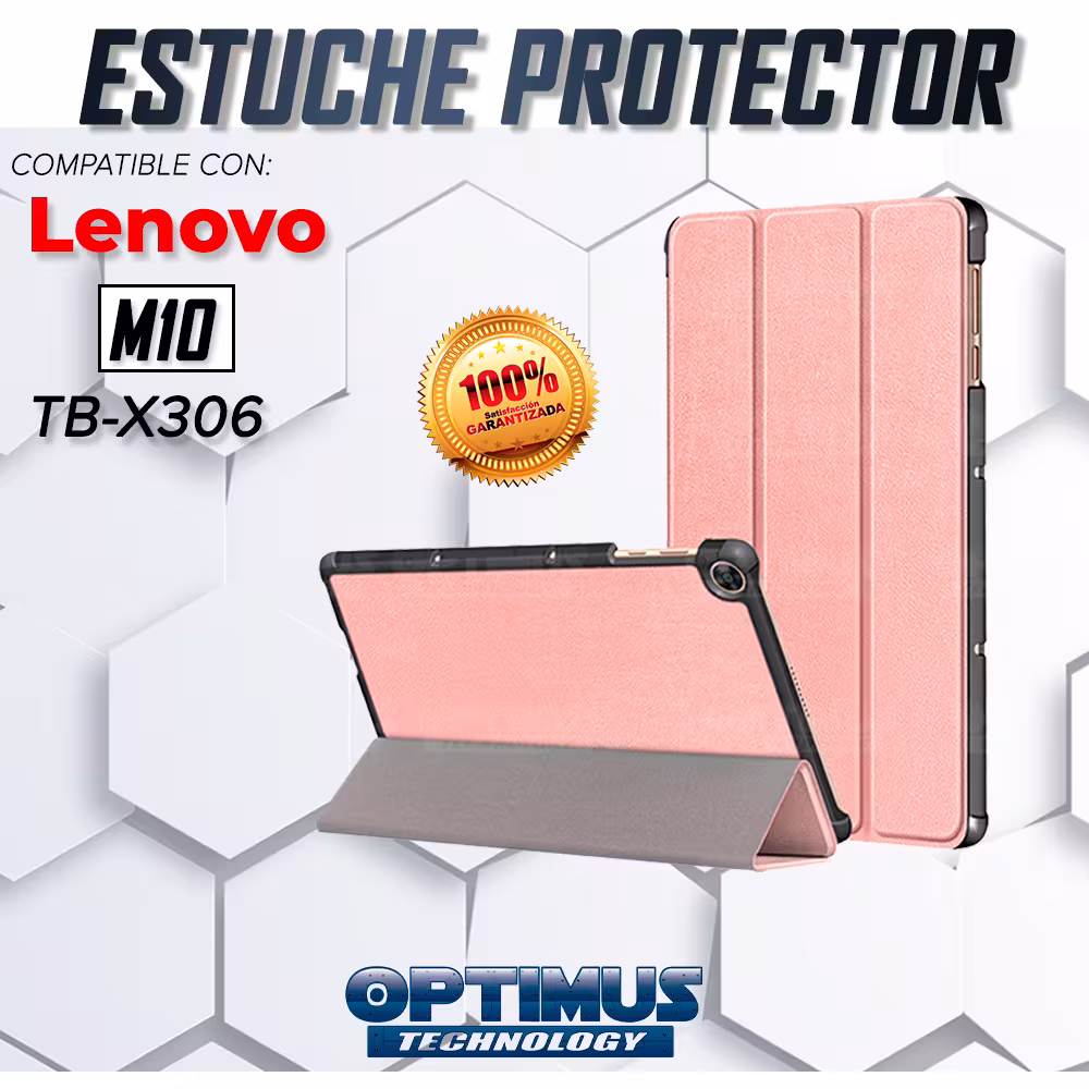 Combo Estuche Case Protector en Felpa+ Vidrio Cristal Templado + Lápiz Digital Para Tablet Lenovo Tab M10 HD TB-X306