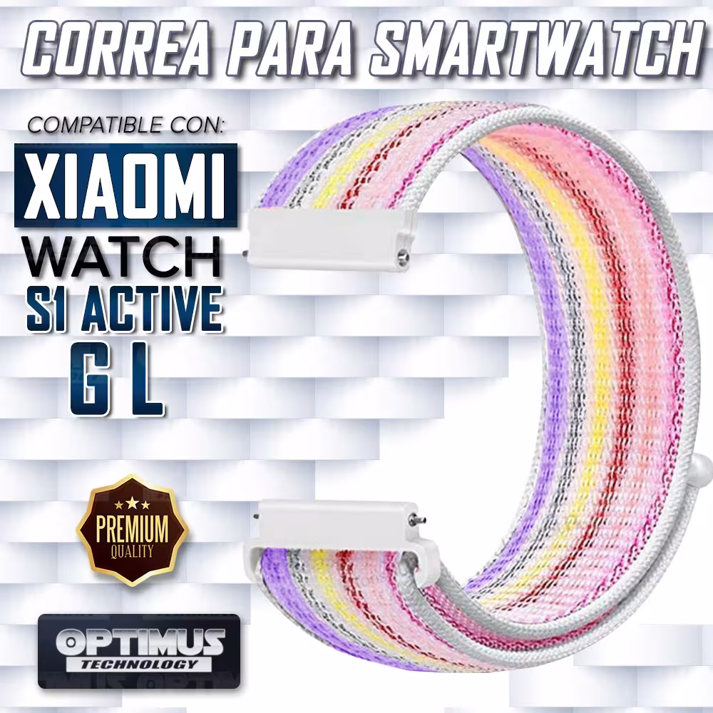 Banda Correa tipo Velcro Tela Suave para Xiaomi Watch S1 Active GL