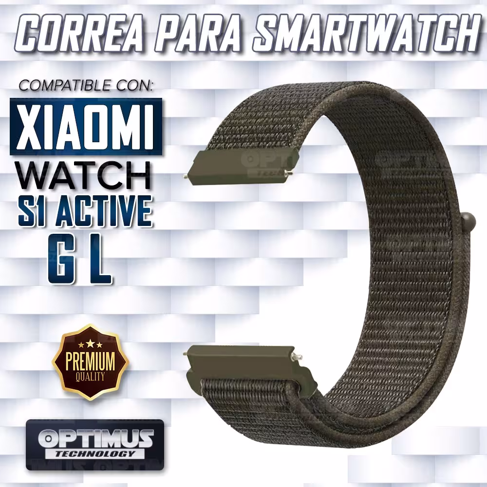 Banda Correa tipo Velcro Tela Suave para Xiaomi Watch S1 Active GL