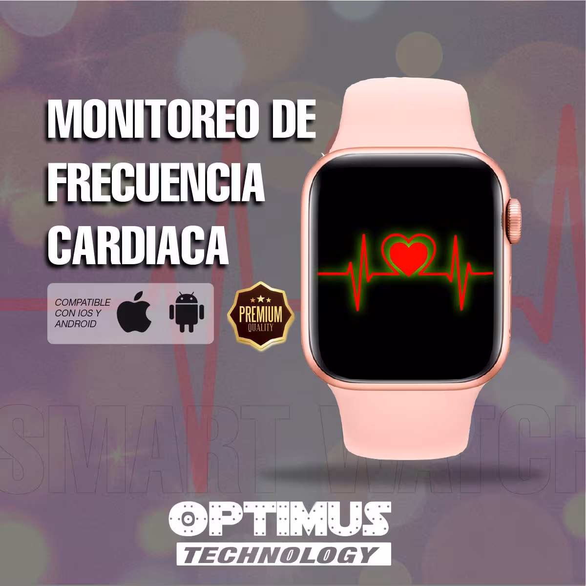 Smartwatch Reloj Inteligente T500 plus Frecuencia Cardíaca Compatible Android IOS
