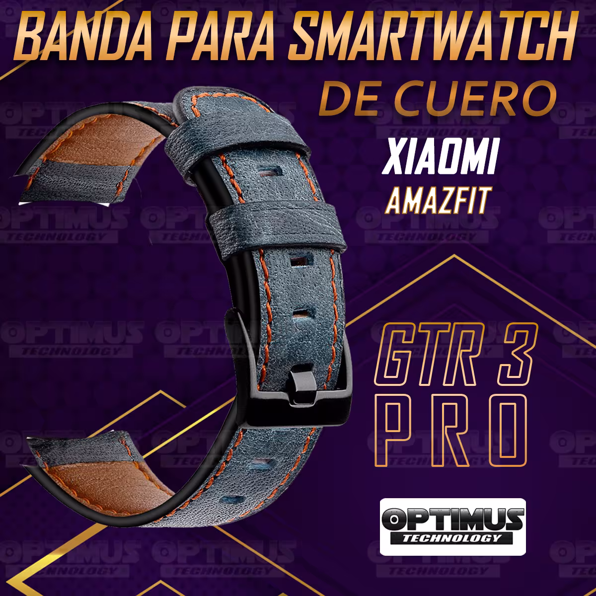 Pulso Manilla Correa De Cuero Smartwatch Watch para Xiaomi AmazFit GTR 3 PRO