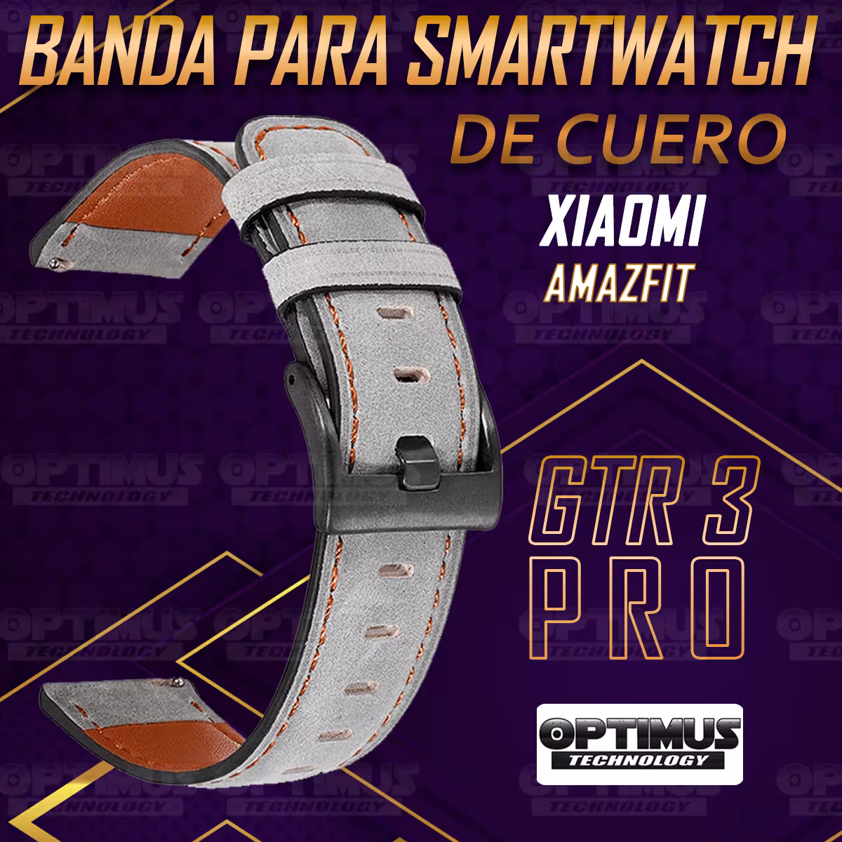 Pulso Manilla Correa De Cuero Smartwatch Watch para Xiaomi AmazFit GTR 3 PRO