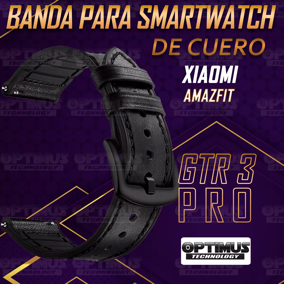 Pulso Manilla Correa De Cuero Smartwatch Watch para Xiaomi AmazFit GTR 3 PRO