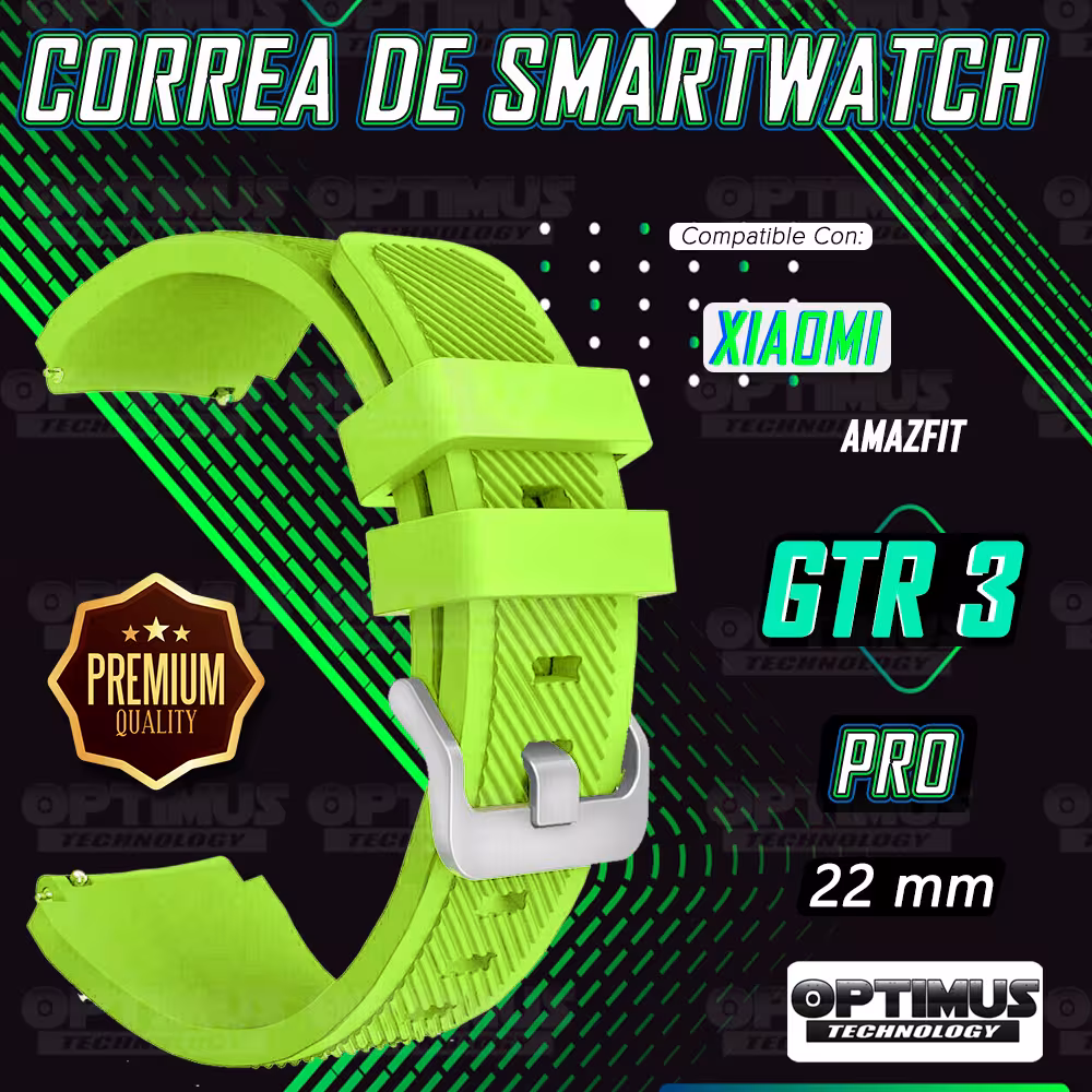 Correa Pulso Banda de Goma Rayada 22mm reloj Smartwatch para Xiaomi AmazFit GTR 3 PRO