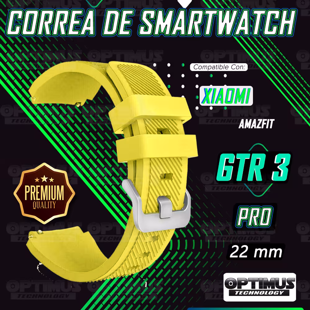 Correa Pulso Banda de Goma Rayada 22mm reloj Smartwatch para Xiaomi AmazFit GTR 3 PRO