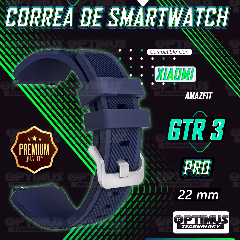 Correa Pulso Banda de Goma Rayada 22mm reloj Smartwatch para Xiaomi AmazFit GTR 3 PRO