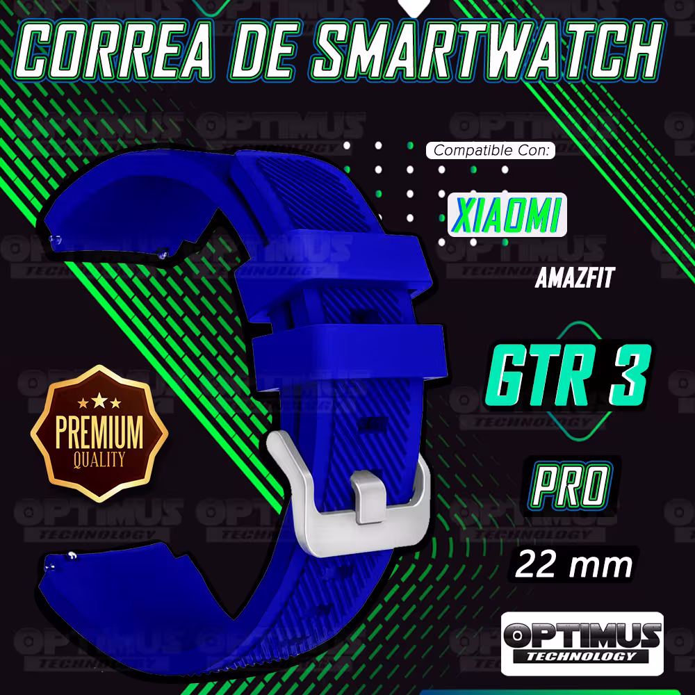 Correa Pulso Banda de Goma Rayada 22mm reloj Smartwatch para Xiaomi AmazFit GTR 3 PRO