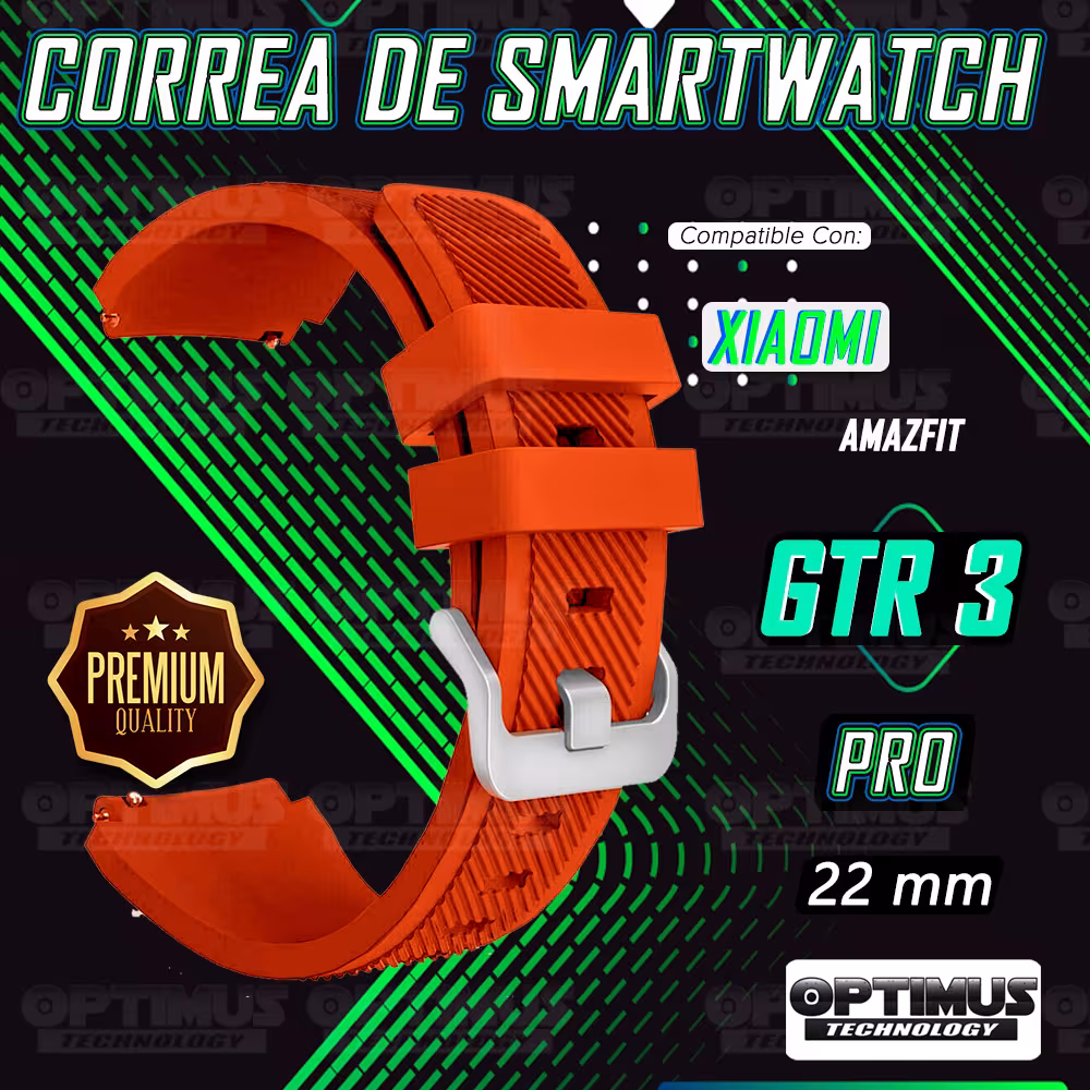 Correa Pulso Banda de Goma Rayada 22mm reloj Smartwatch para Xiaomi AmazFit GTR 3 PRO