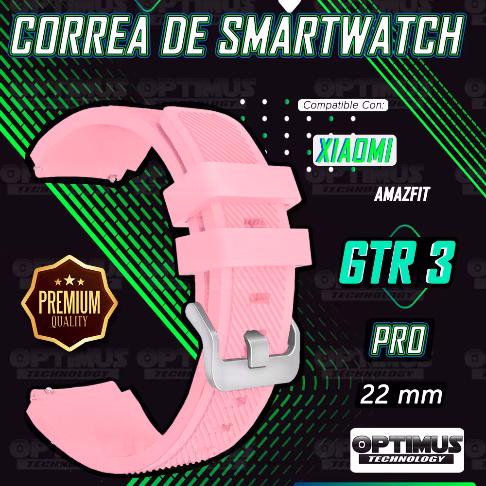 Correa Pulso Banda de Goma Rayada 22mm reloj Smartwatch para Xiaomi AmazFit GTR 3 PRO