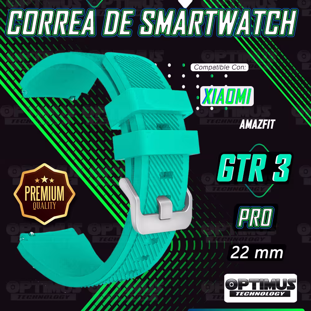 Correa Pulso Banda de Goma Rayada 22mm reloj Smartwatch para Xiaomi AmazFit GTR 3 PRO