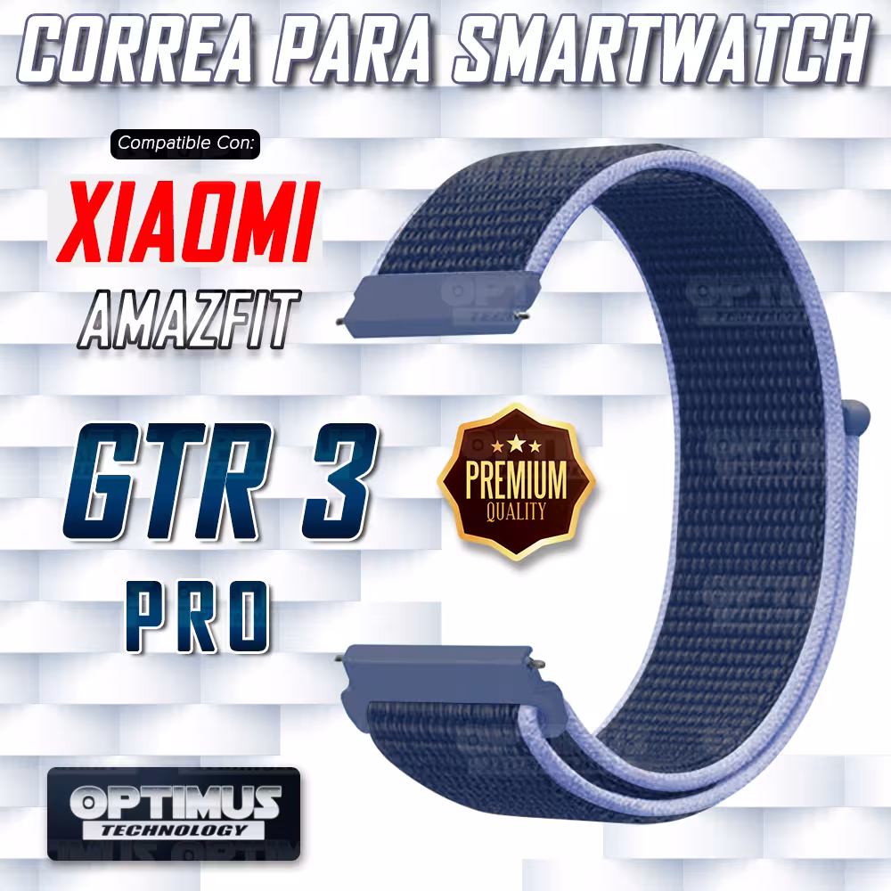 Banda tipo Velcro Tela suave de 22mm Reloj Smartwatch para Xiaomi Amazfit GTR 3 Pro