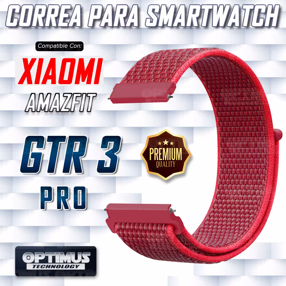 Banda tipo Velcro Tela suave de 22mm Reloj Smartwatch para Xiaomi Amazfit GTR 3 Pro