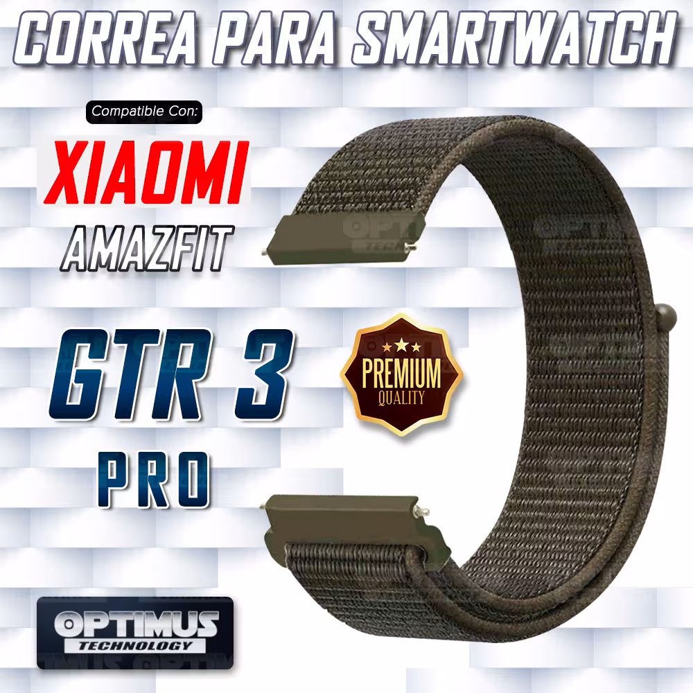 Banda tipo Velcro Tela suave de 22mm Reloj Smartwatch para Xiaomi Amazfit GTR 3 Pro