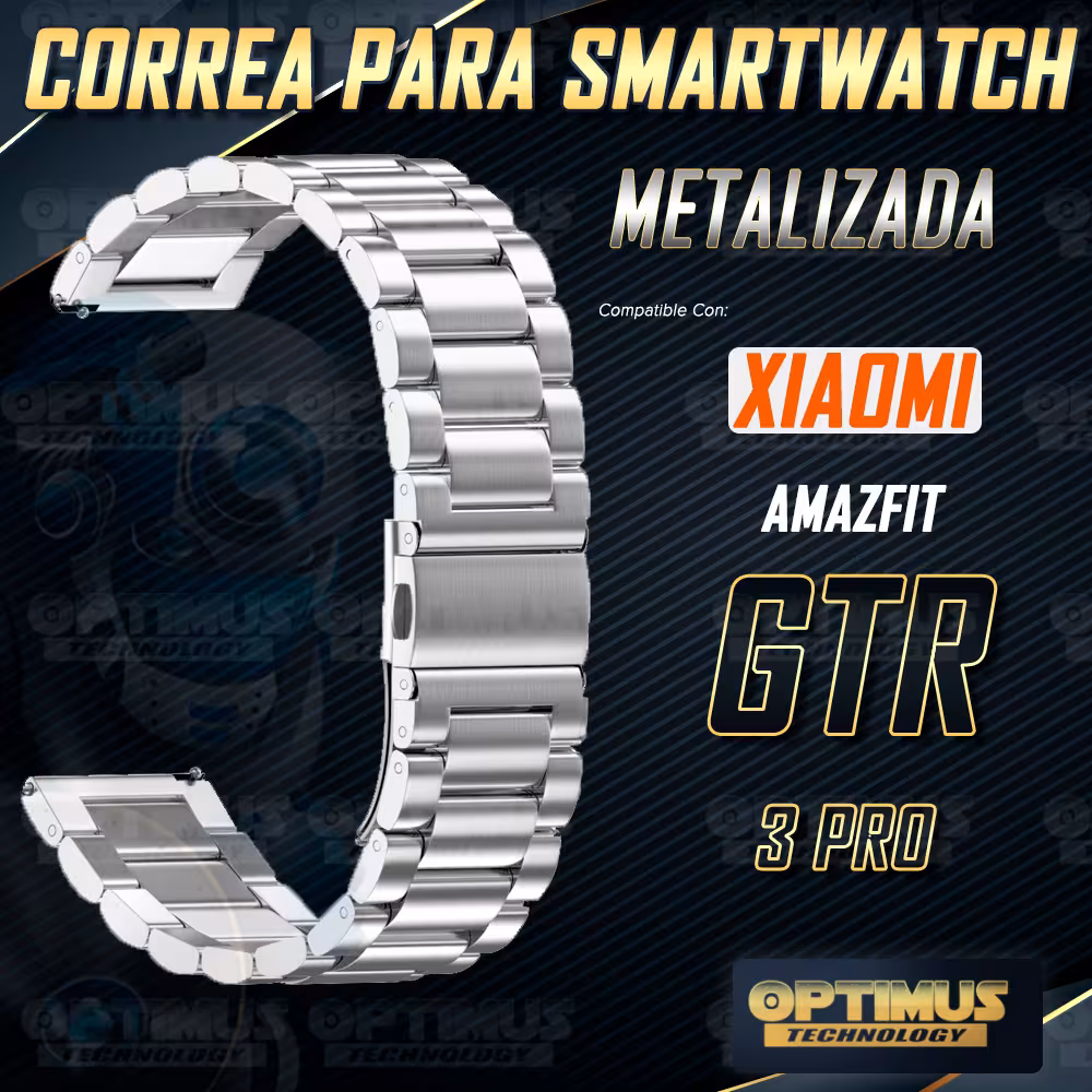 Correa Banda Reloj en Metal Magnética de 22mm Acero Inoxidable para Xiaomi Amazfit GTR 3 Pro