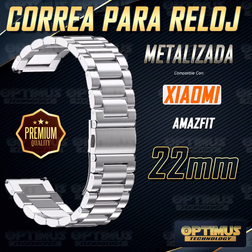 Correa Banda Reloj en Metal Magnética de 22mm Acero Inoxidable para Xiaomi Amazfit GTR 3 Pro