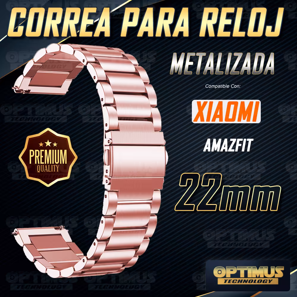 Correa Banda Reloj en Metal Magnética de 22mm Acero Inoxidable para Xiaomi Amazfit GTR 3 Pro