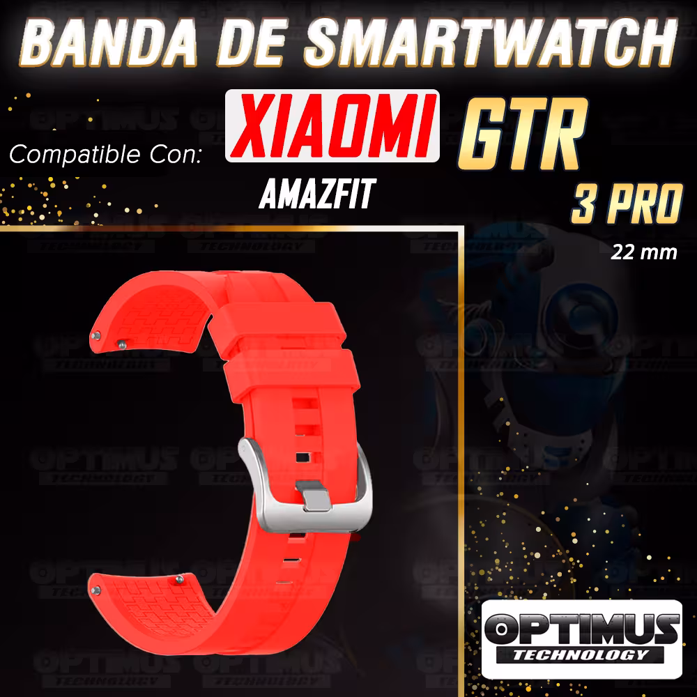 Correa Pulso de Goma 22mm para reloj Smartwatch XIAOMI AmazFit GTR 3 Pro