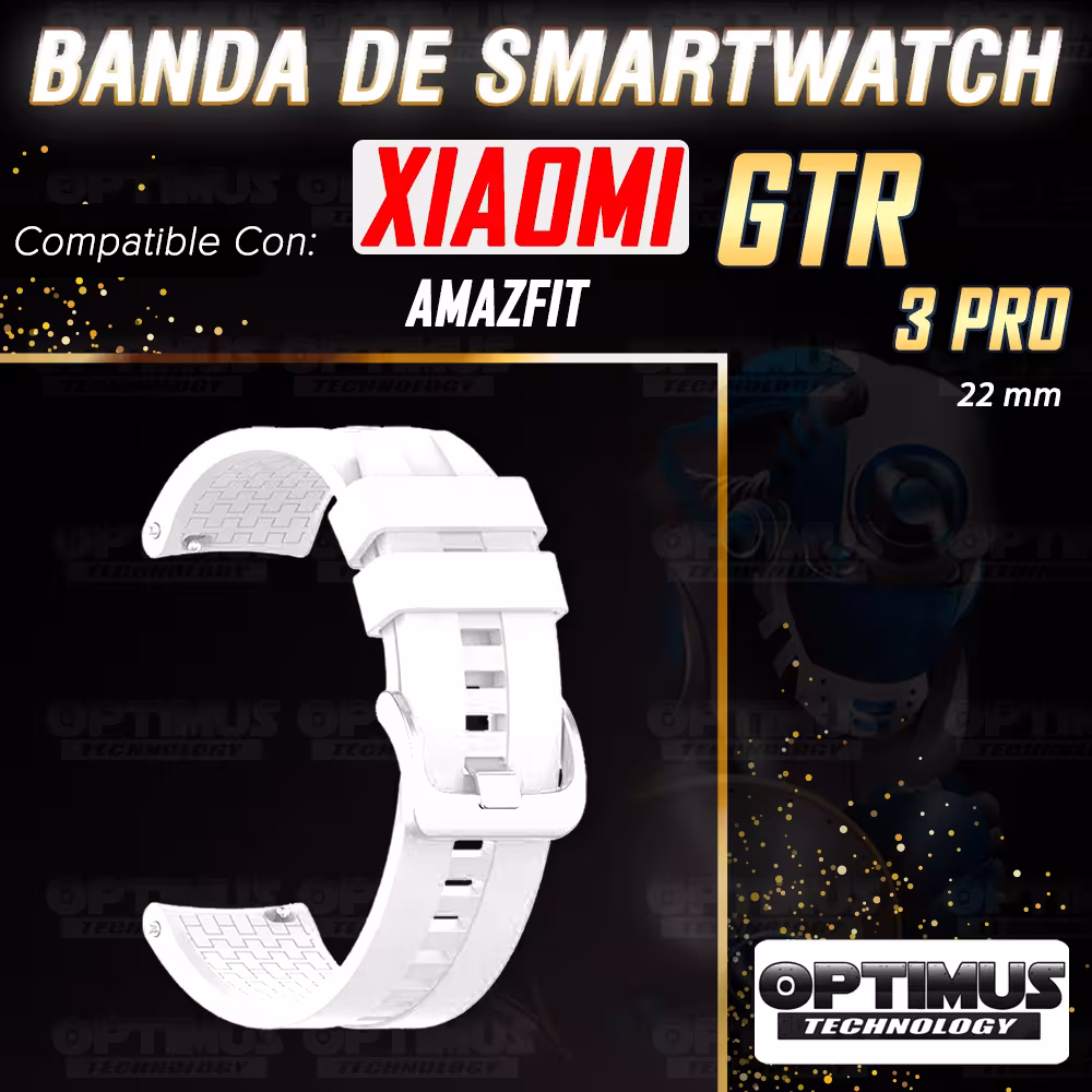 Correa Pulso de Goma 22mm para reloj Smartwatch XIAOMI AmazFit GTR 3 Pro