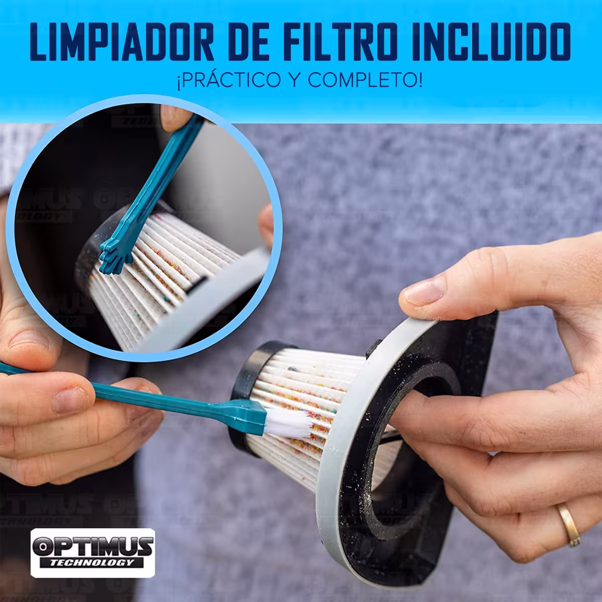 Aspiradora Alta Potencia para vehículos carros camionetas ThisWorx portátil de mano + Kit de limpieza + Filtro HEPA + Maletín