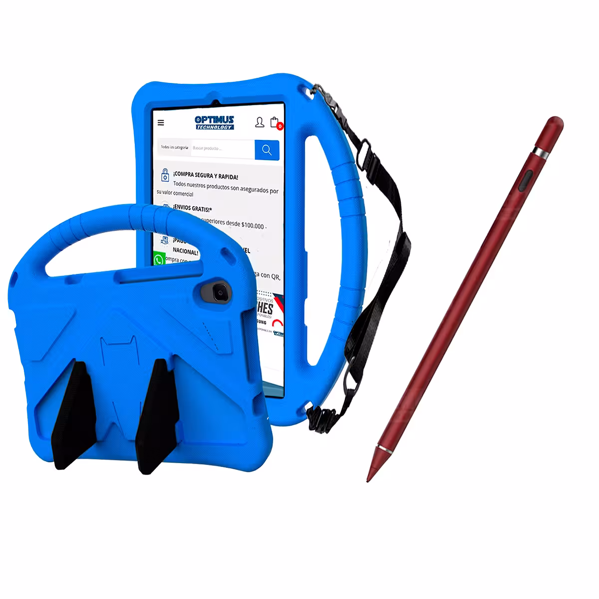 Estuche Protector con Correa Ajustable antigolpes Y Lápiz Óptico Digital Stylus Pen para Tablet Lenovo Tab M8 X8505f