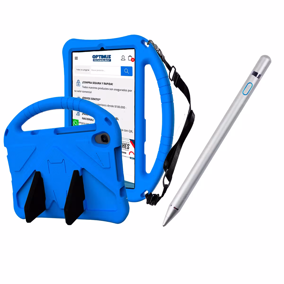 Estuche Protector con Correa Ajustable antigolpes Y Lápiz Óptico Digital Stylus Pen para Tablet Lenovo Tab M8 X8505f