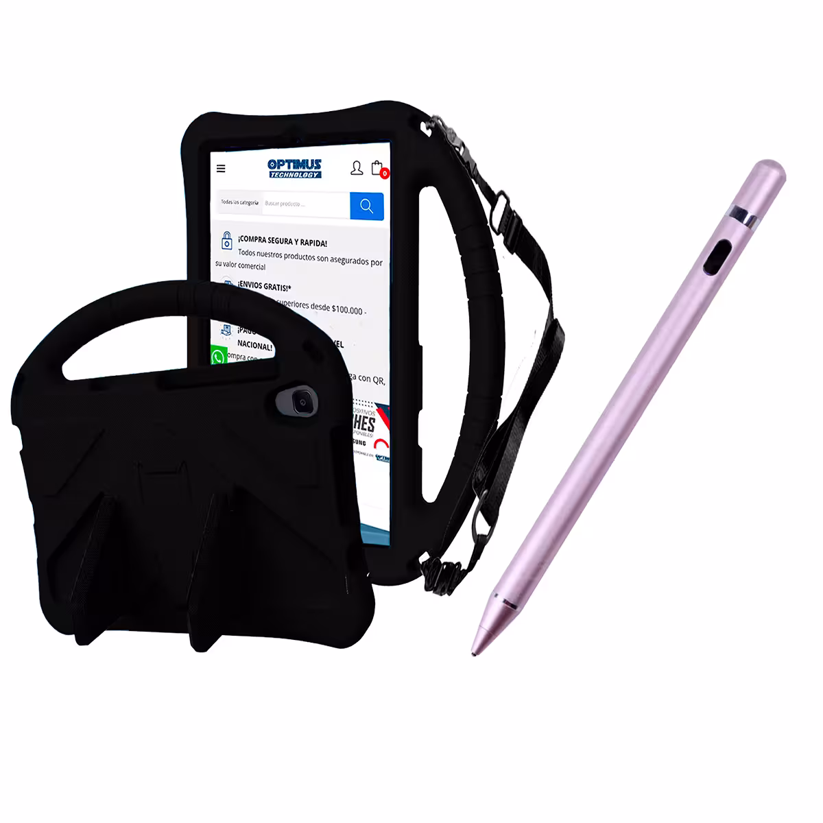 Estuche Protector con Correa Ajustable antigolpes Y Lápiz Óptico Digital Stylus Pen para Tablet Lenovo Tab M8 X8505f