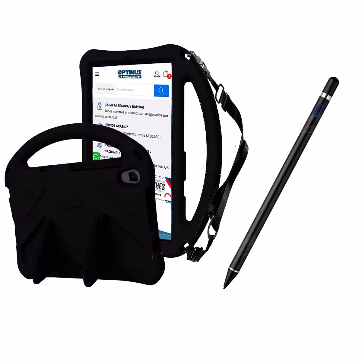 Estuche Protector con Correa Ajustable antigolpes Y Lápiz Óptico Digital Stylus Pen para Tablet Lenovo Tab M8 X8505f