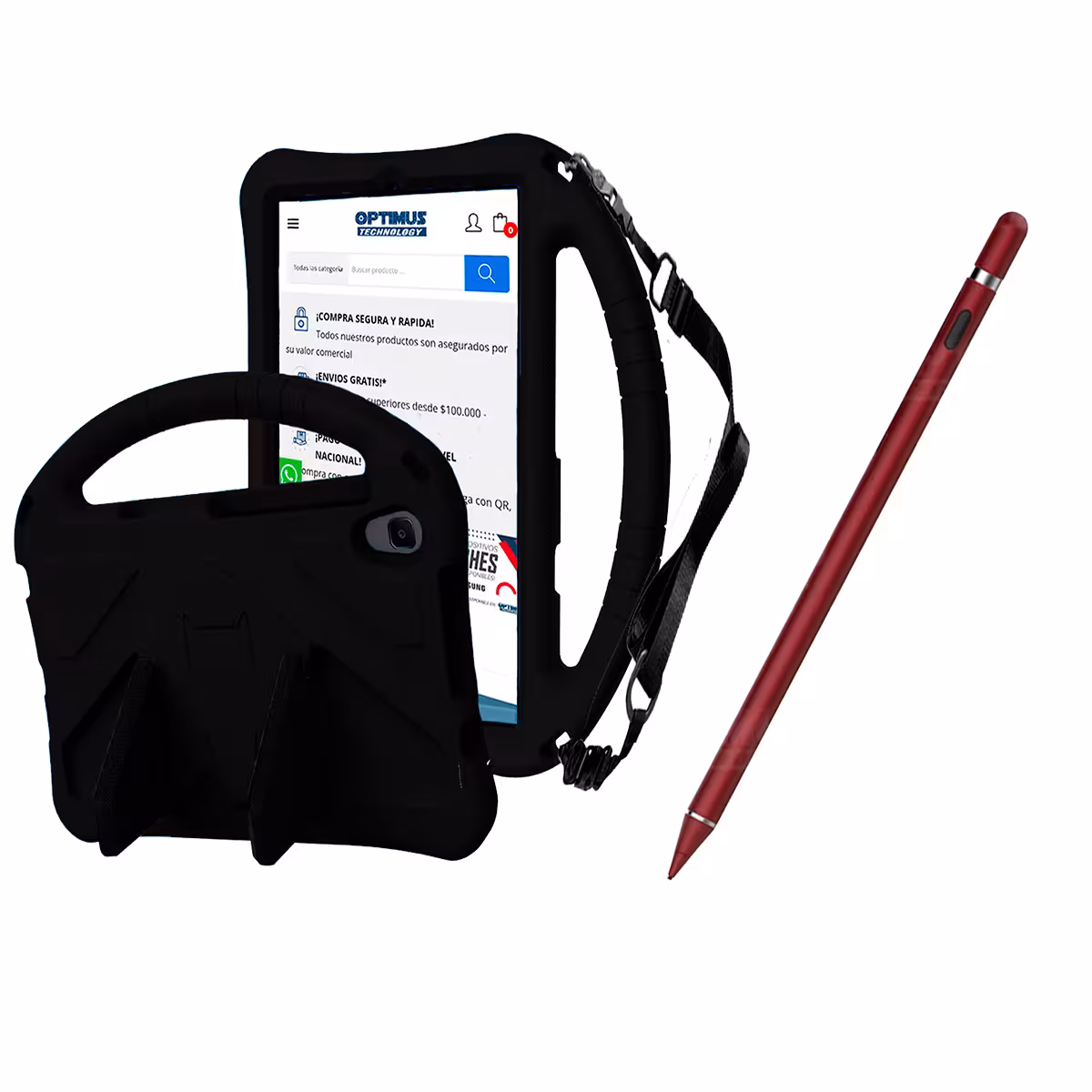 Estuche Protector con Correa Ajustable antigolpes Y Lápiz Óptico Digital Stylus Pen para Tablet Lenovo Tab M8 X8505f
