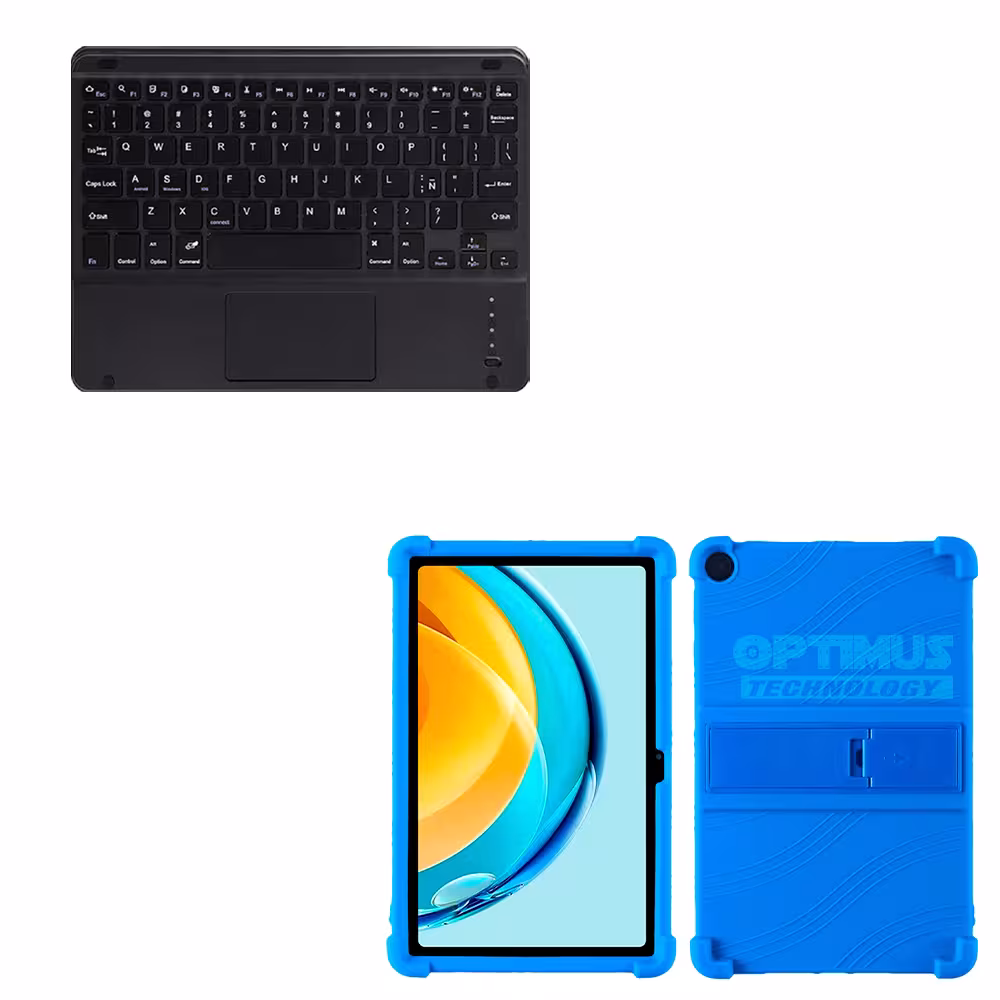 Kit Case Estuche Protector Antigolpes + Teclado Mouse Touchpad Bluetooth para Tablet M10 3rth gen (TB125FU) 10.6 2022
