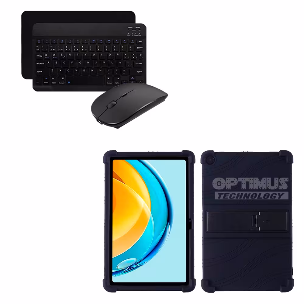 Kit Forro Protector Antigolpes + Teclado y Mouse Bluetooth para Tablet Lenovo Tab M10 Plus 3era Gen 10.6 2022 TB-125FU