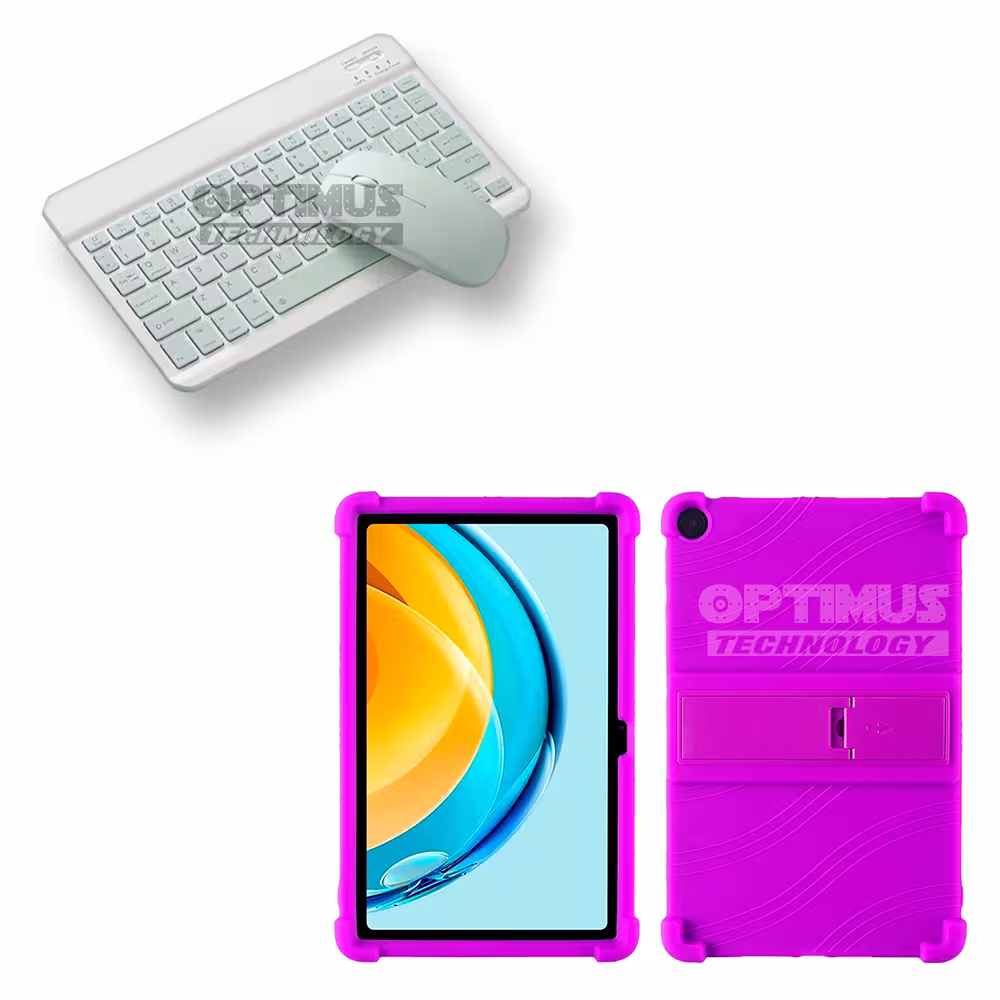 Kit Forro Protector Antigolpes + Teclado y Mouse Bluetooth para Tablet Lenovo Tab M10 Plus 3era Gen 10.6 2022 TB-125FU