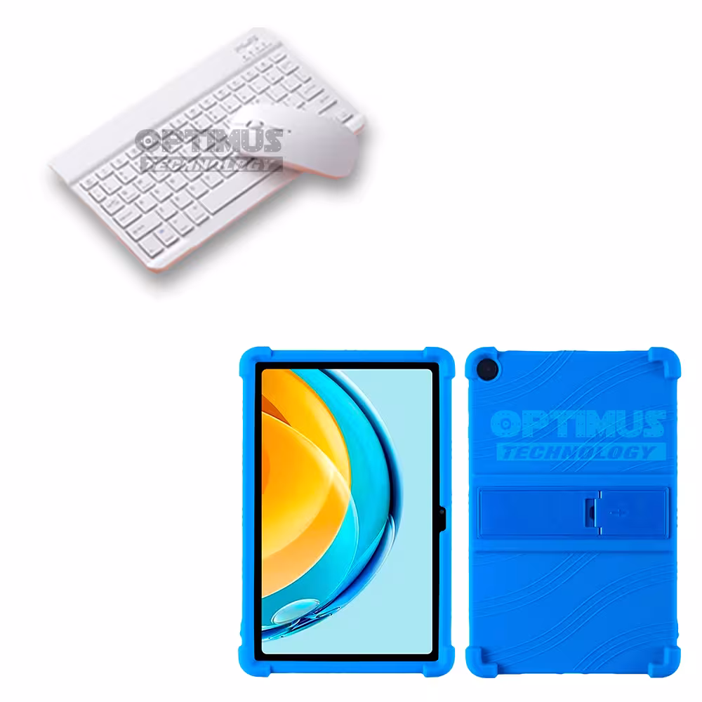 Kit Forro Protector Antigolpes + Teclado y Mouse Bluetooth para Tablet Lenovo Tab M10 Plus 3era Gen 10.6 2022 TB-125FU